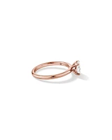 Carat TW Oval Laboratory-Grown Diamond Solitaire Engagement Ring in 14kt White Gold
