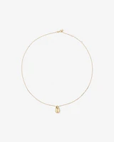 Tapered Dome Pendant Necklace in 10kt Yellow Gold