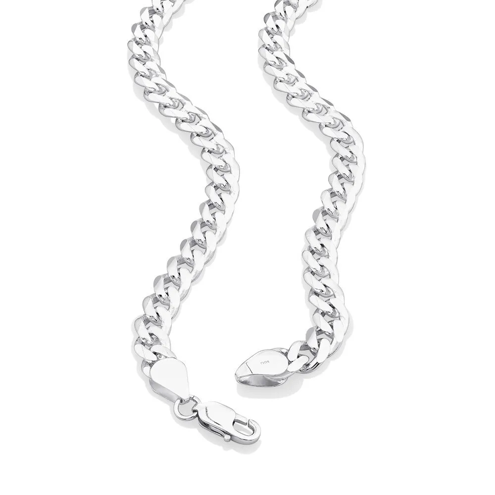 Michael Hill 60cm (24) 7mm-7.5mm Width Curb Chain in Sterling Silver