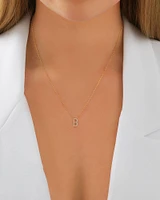 "K" Initial Necklace with 0.10 Carat TW of Diamonds in 10kt Yellow Gold