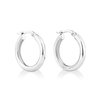 15mm Hoop Earrings in Sterling Silver