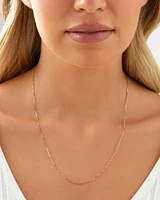 50cm (20") 0.66mm Width Box Chain in 10kt Yellow Gold