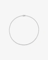 Carat TW Laboratory-Grown Diamond Tennis Necklace set in 10kt White Gold