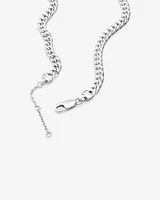 45cm (18") 6.5mm-7mm Width Curb Chain in Sterling Silver