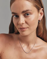 Carat TW Laboratory-Grown Diamond Tennis Necklace set in 10kt White Gold