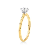 Michael Hill Solitaire Engagement Ring with a 0.50 Carat TW Diamond with the De Beers Code of Origin in 18kt Yellow & White Gold