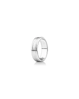 Men's Wedding Band in 10kt White Gold