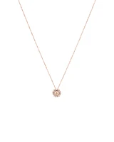 Pendant with Morganite & Carat TW of Diamonds in 10kt Rose Gold