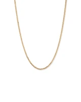 50cm (20") 3.75mm Width Semi Solid Diamond Cut Curb Chain in 10kt Yellow Gold