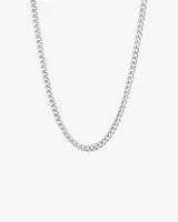 45cm (18") Hollow Curb Chain in Sterling Silver