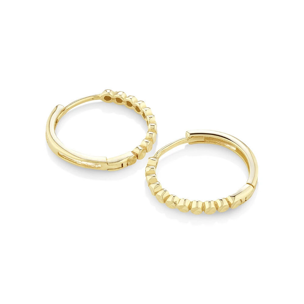 Huggie Earrings in 10kt Yellow Gold