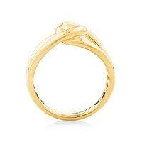 Round Bold Link Ring in 10kt Yellow Gold