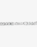21cm (8.5") 7.2mm Width Curb Bracelet in Sterling Silver