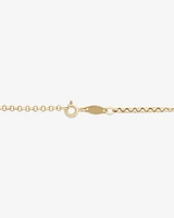 60cm (24") Hollow Belcher Chain in 10kt Yellow Gold