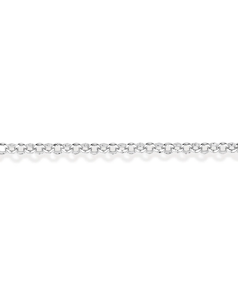 19cm (7.5") Belcher Bracelet in Sterling Silver