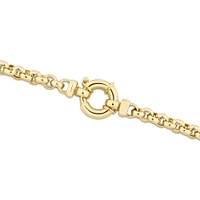 45cm (18") 5mm-5.5mm Width Hollow Belcher Chain in 10kt Yellow Gold