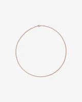 50cm (20") Hollow Belcher Chain in 10kt Rose Gold