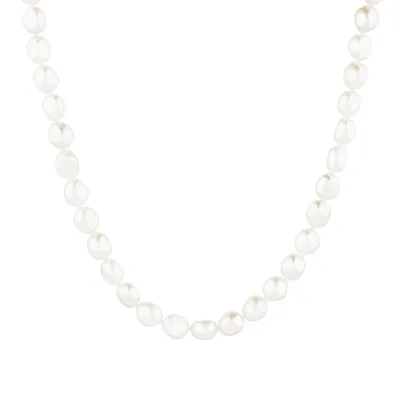 Baroque Pearl Necklace in 10kt Yellow Gold