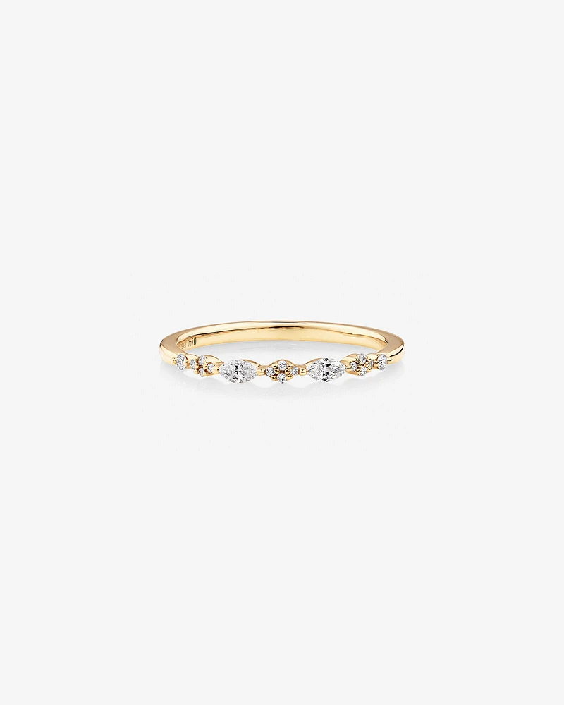 Bridal Ring with 0.15 Carat TW Diamonds in 14kt Yellow Gold