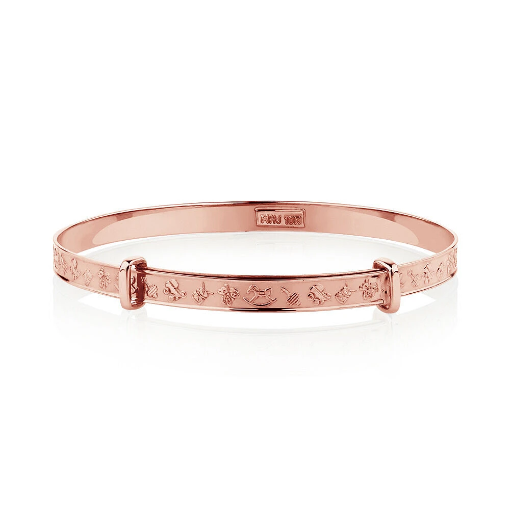 Expandable Baby Bangle in 10kt Yellow Gold