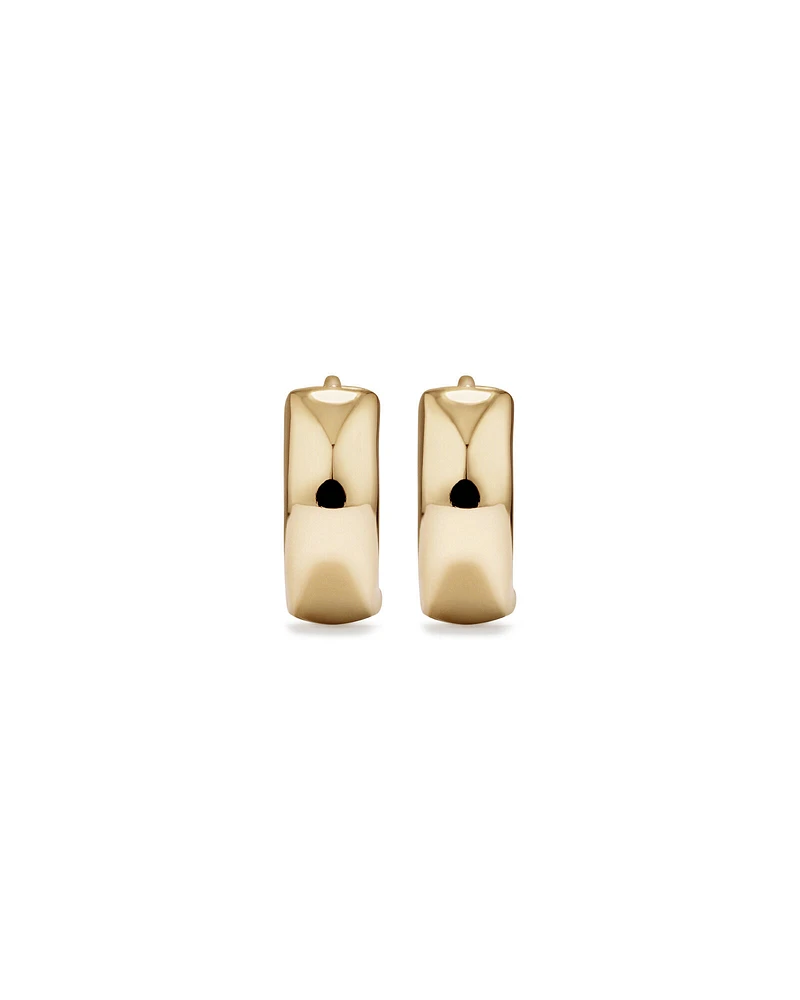 10mm Huggie Earrings in 10kt Yellow Gold