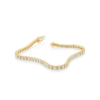 Bracelet de Tennis de 4,92 Carat TW en Diamant en Or Blanc 10kt