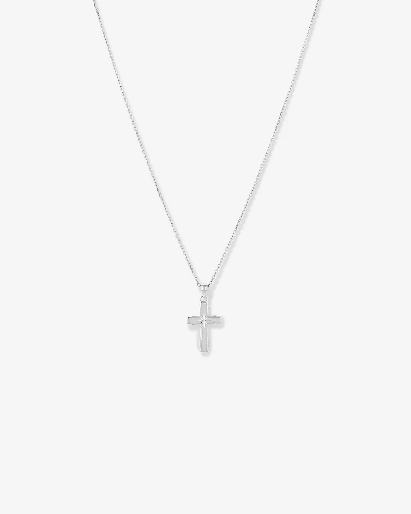 Cross Pendant Necklace in Sterling Silver