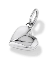 Puff Love Heart Pendant in Sterling Silver