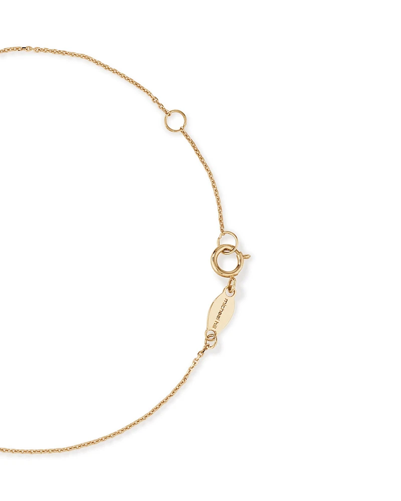 19cm Heart Slider Bracelet in 10kt Yellow Gold