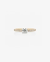 Southern Star Engagement Ring with 0.65 Carat TW of Diamonds in 18kt Yellow & White Gold