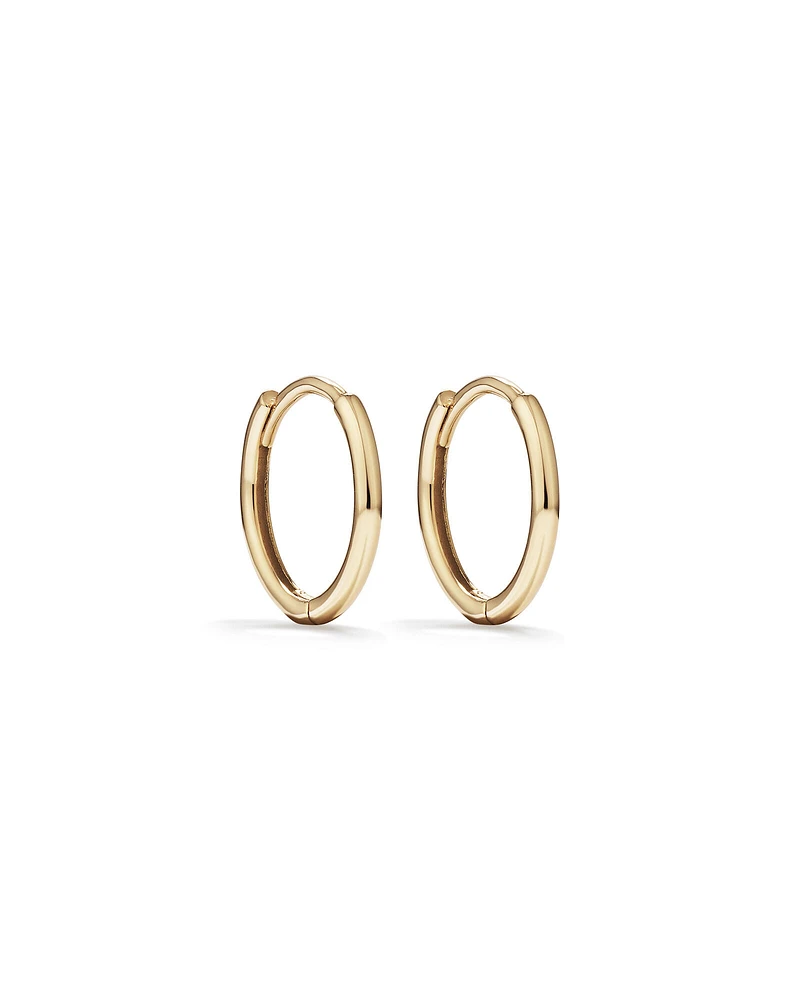 Mini Hoop Earrings in 10kt Yellow Gold