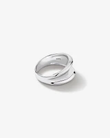 Wide Flared Ring in Sterling Silver