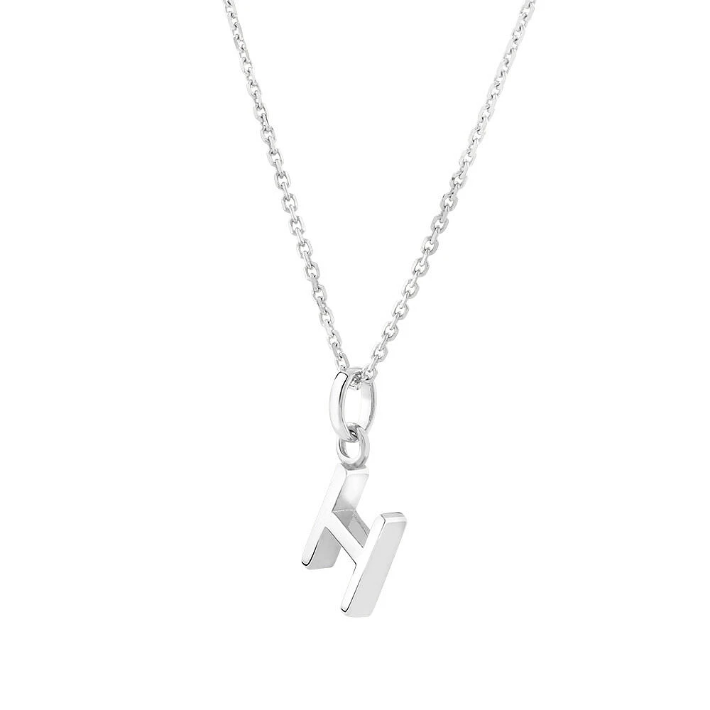 "U" Initial Pendant in Sterling Silver