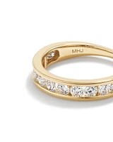 1.00 Carat TW Channel Set Laboratory-Grown Diamond Wedding Ring in 14kt Yellow Gold