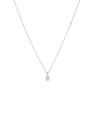 0.50 Carat TW Diamond Solitaire Pendant in 18kt Gold