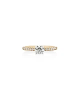 Southern Star Engagement Ring with 0.65 Carat TW of Diamonds in 18kt Yellow & White Gold