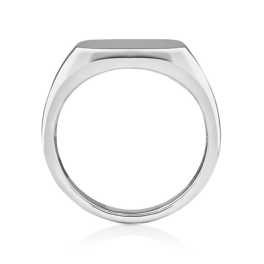 Men's Signet Ring Sterling Silver