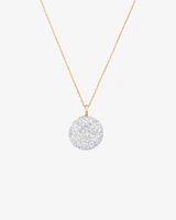 Stardust Pendant with 1.26TW of Diamonds in 10kt Yellow Gold and Rhodium