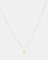O Initial Pendant in 10kt Yellow Gold