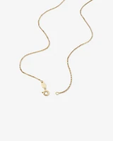 45cm (18") 0.85mm Width Diamond Cut Box Chain in 14kt Yellow Gold