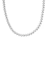 9.5mm Wide Hollow San Marco Chain Necklace in Sterling Silver