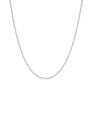 45cm (18")  2.5mm Rope Chain in 10kt White Gold