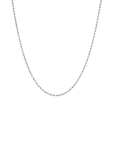 45cm (18")  2.5mm Rope Chain in 10kt White Gold