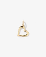 Open Love Heart Pendant in 10kt Yellow Gold