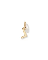 Letter Q Initial Pendant in 10kt Yellow Gold