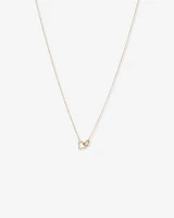 Double Open Heart Necklace in 10kt Yellow Gold