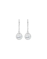 Earrings with Cubic Zirconia in Sterling Silver