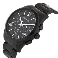 Men's Chronograph Watch in Black Tone Stainless Steel