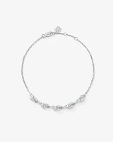 Cubic Zirconia Vine Bracelet in Sterling Silver