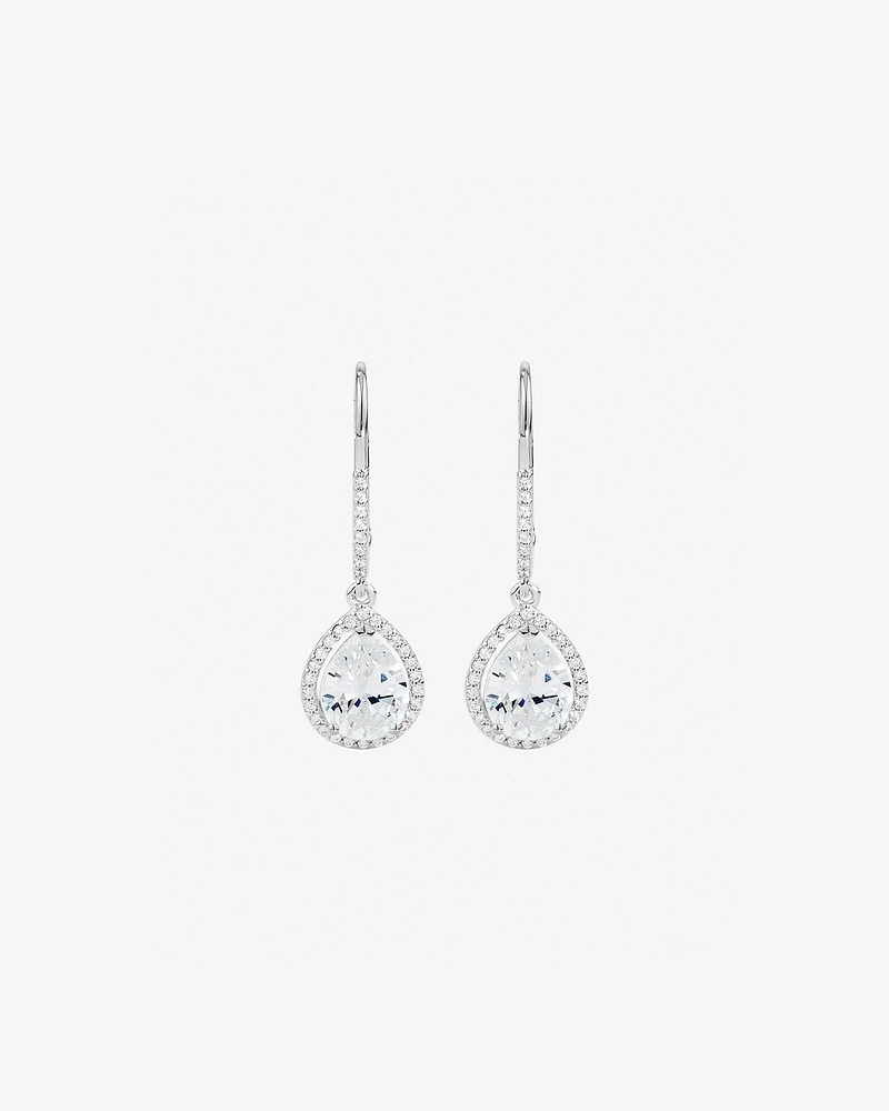 Earrings with Cubic Zirconia in Sterling Silver